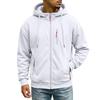 Men's Casual -Lined Hooded Zip-Up Sweatshirt with Pockets Long Sleeve Athletic Jacket