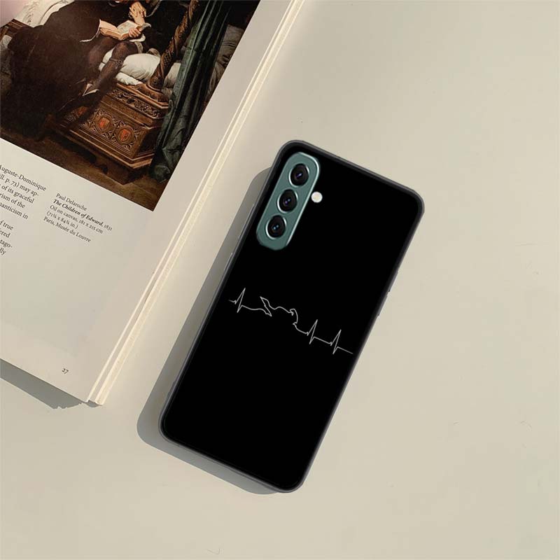Motorcycle Heartbeat Phone Case for Samsung A54 A14 A24 A34 A17 A37 A57 A55 A35 A25 A15 A07 A05S A04S A12 A22 A32 A52S A72 Galax