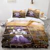 Kawaii Girl Bedding Set Single Twin Full Queen King Size Anime Girl Bed Set Aldult Kid Bedroom Duvetcover Sets 3D Pr Twin S