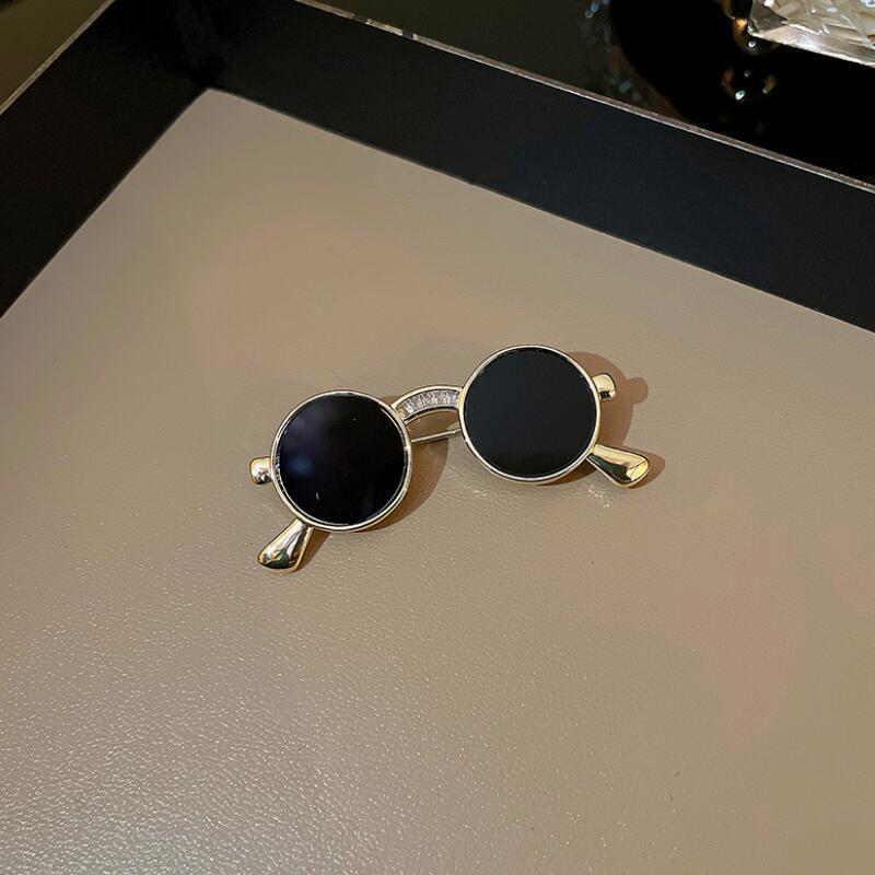 

Броши для очков в стиле хип-хоп, булавка для мужчин и женщин, модные солнцезащитные очки, значок, брошь на лацкане, украшение для костюма, рубашки, аксессуары для одежды золотой