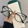 3PCS Korean Retro Blue Light Glasses Cat Eye Popular Flat Light Mirror Trendy Personalized Fashion Frame
