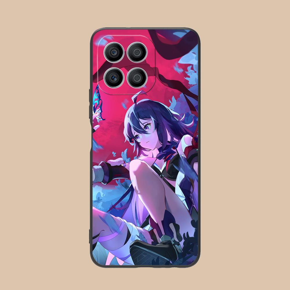 HSR Seele Matte TPU Mobile Phone Case for Honor 90 80 70 60 50 30 20 10 9 8 7 Pro S SE Lite 5G Colorful Printing Cover