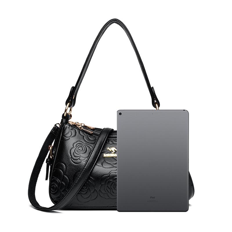 Handbag - Elegant Middle-aged Mother Bag - Casual Single-shoulder Crossbody Bag