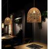 1Pc Vintage Natural Bamboo wicker Ceiling Chandelier Light Wabi-sabi Pastoral Pendant Hanging Lamps for Bedroom Living Rooom E27