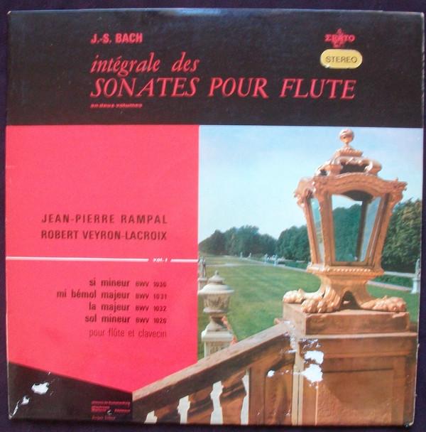 LP Record J.S. BACH / JEAN-PIERRE RAMPAL / RO - Integrale Des Sonates Pour Flute (E STE50121 Erato 1962 France Classical Used