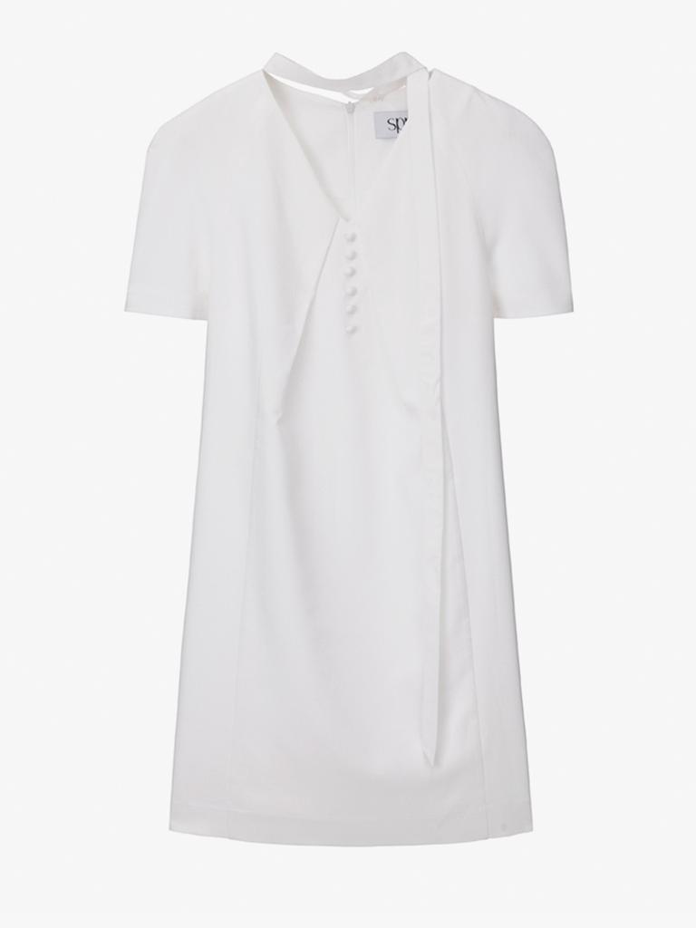 SPNK Flow Midi Dress_White