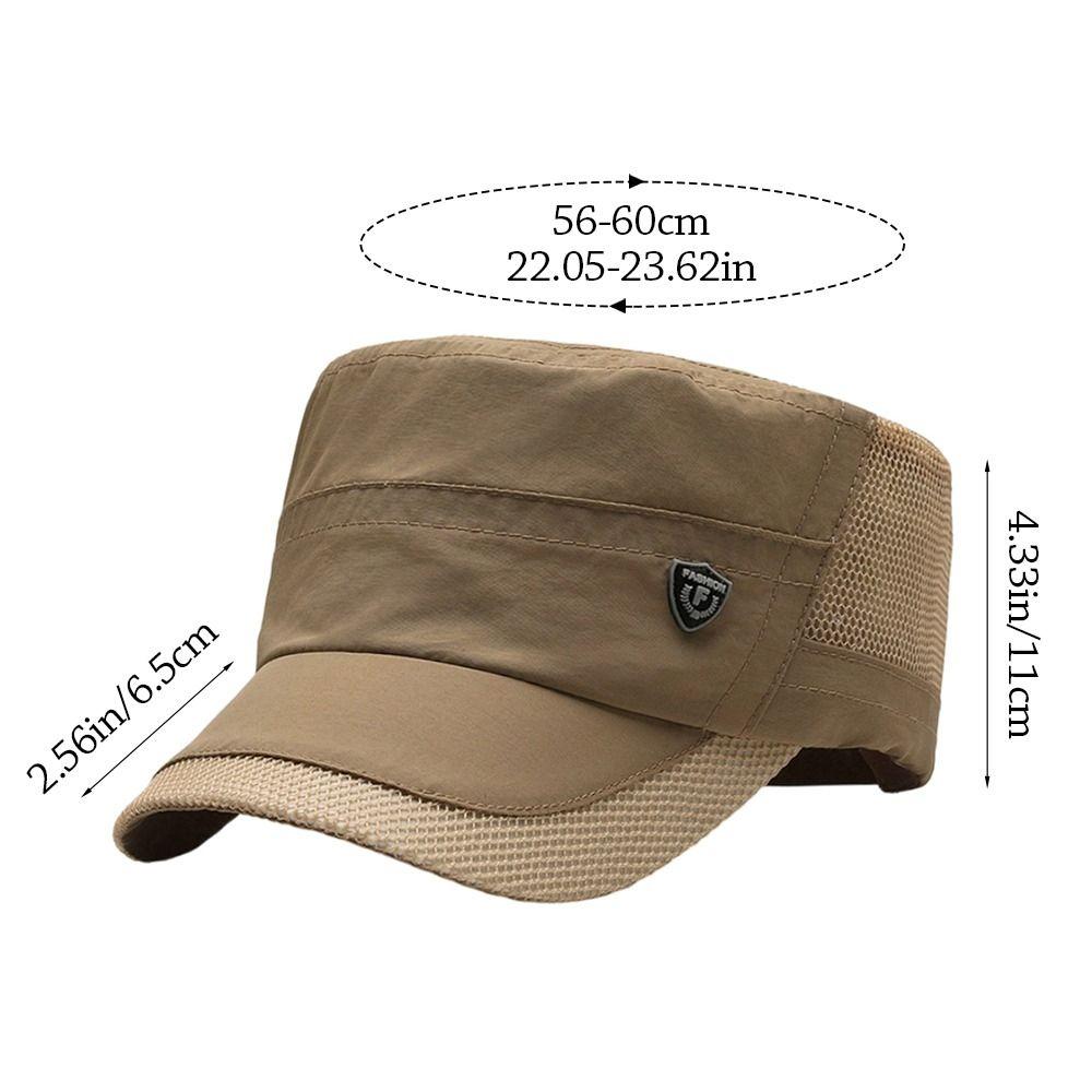 Fashion Summer Fishing Hat Cotton Anti-UV Baseball Cap Casual Mesh Breathable Peaked Cap Men Women