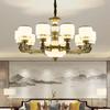 Chinese Style Duplex Building Chandelier European Style Crystal Lamp Jade Hotel Dayang Project Tiaokong Villa Pendent Lights