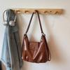 Premium retro large-capacity bag women's new autumn and winter double shoulder back bag single shoulder tote bag