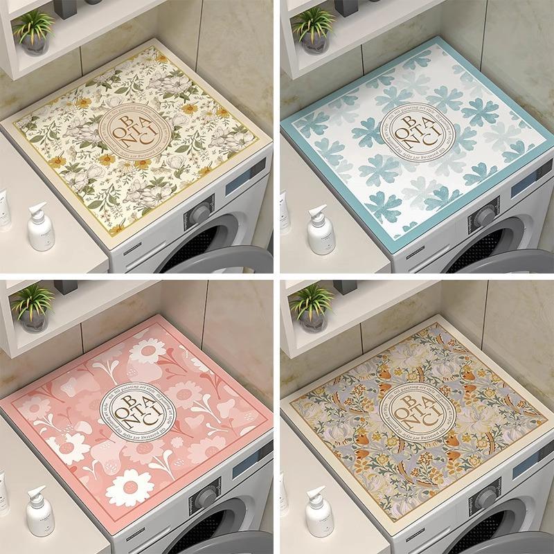 

Countertop Protective PadSun Protection Waterproof and Dustproof Cover Refrigerator Cover ClothBedside Table Pad Summer fields