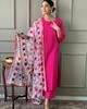 Indian Women Top Tunic Kurti Salwar Suit Designer Party Wear Kurta Pant Dupatta Set