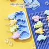 Healthy Many Ship Silicone Ice Cream Mold Easy Popsicle Mold Reusable Ice Cream Bar Pop Molds For DIY Making in Summer