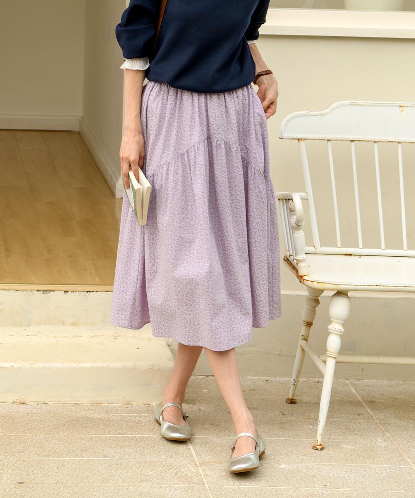 Pigment Tiny Floral Tiered Skirt (Kysk2511055)