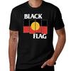 Rdzenna Czarna Flaga Czarna Znoszona Koszulka T-shirt Codzienna Graficzna