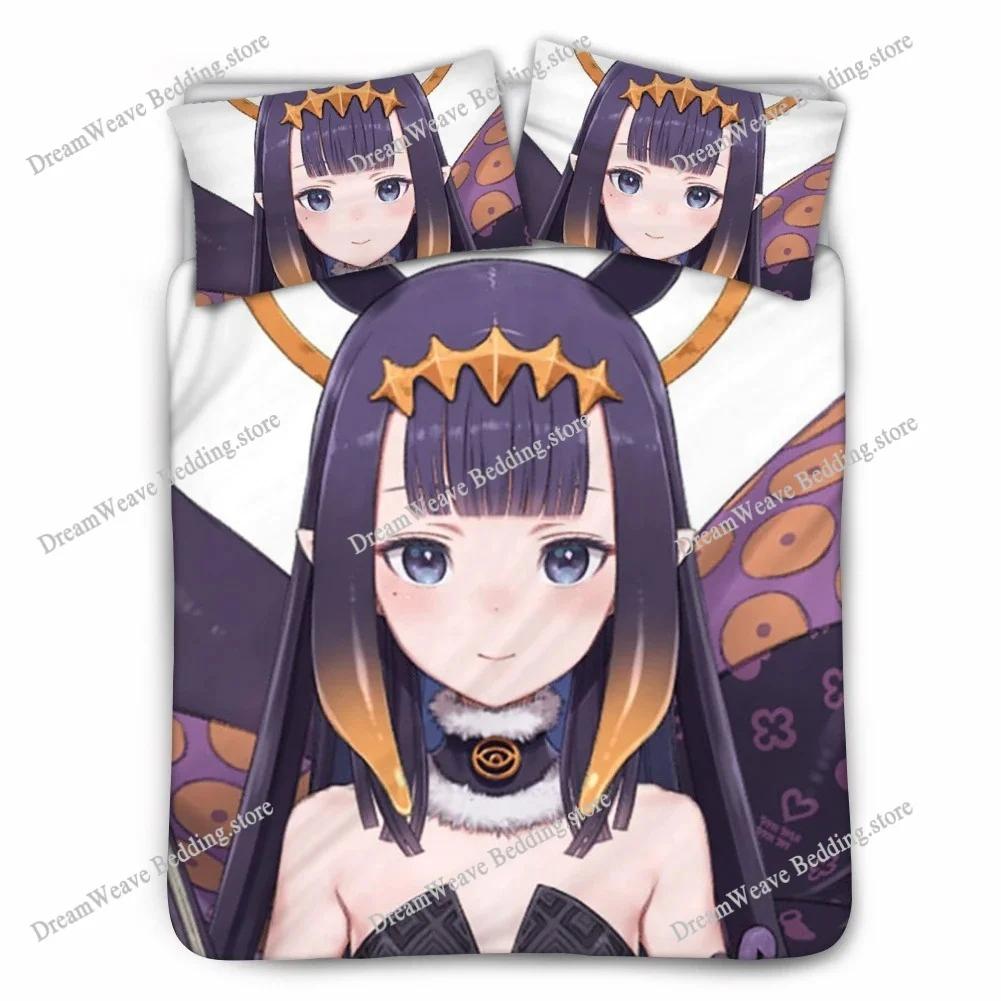 Anime Hololive EN Gawr Gura 3D Printed Bedding Set Duvet Covers Pillowcases Comforter Bedding Set Bedclothes Bed Linen