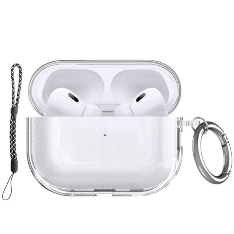 

New For Airpods Pro 3 (Fluffy Blue) Full Protection Auto Pop-Up Lid Design with Lanyard Wireless Charging Case For Airpods Pro 3 for AirPods Pro 3