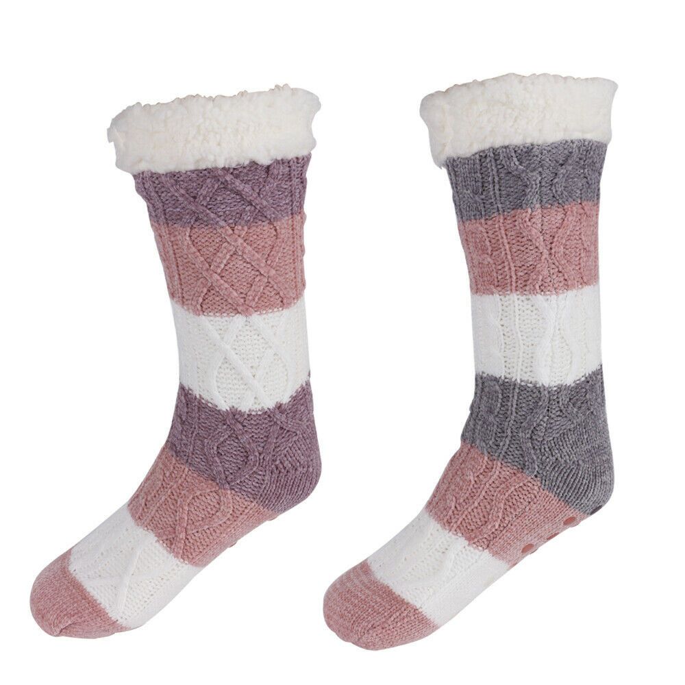 Zimowe Grube Miękkie Przytulne Kapcie Skarpety Śnieżne Skarpety Podłogowe Długie Skarpety