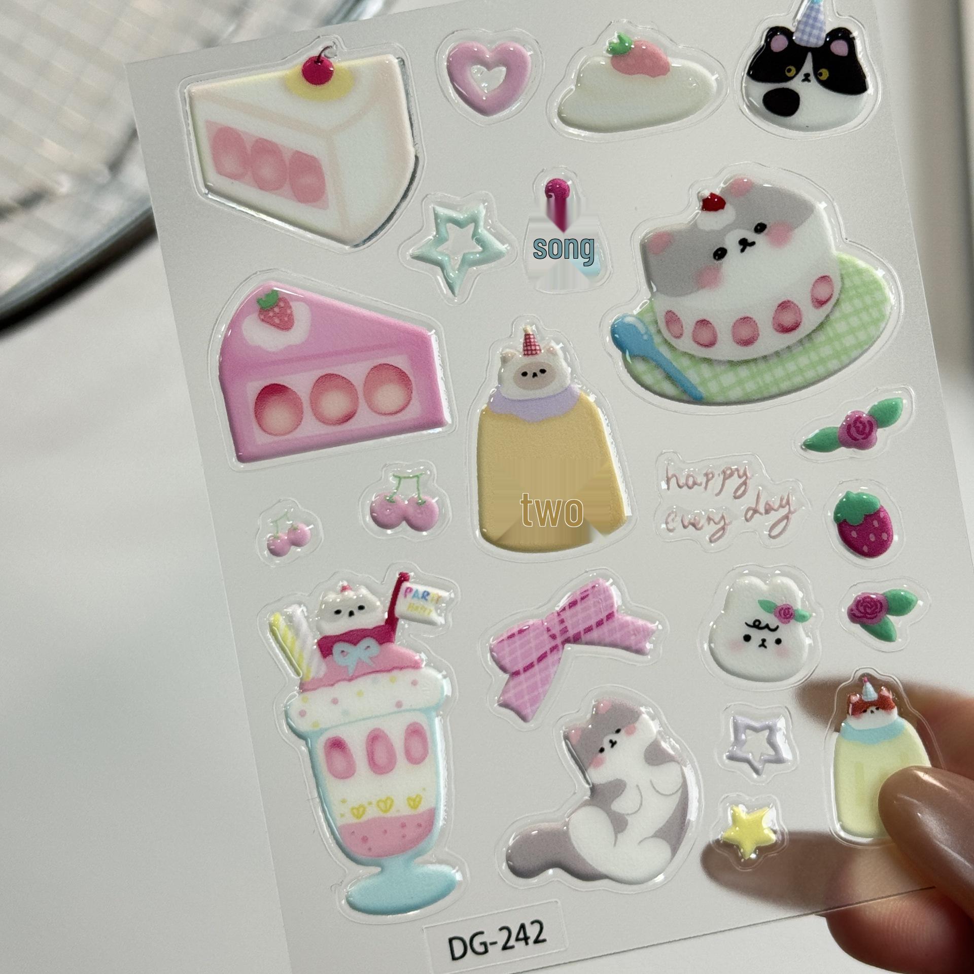 Innovative Cartoon Gel Phone Case & Nail Art Stickers Exquisite Packaging
