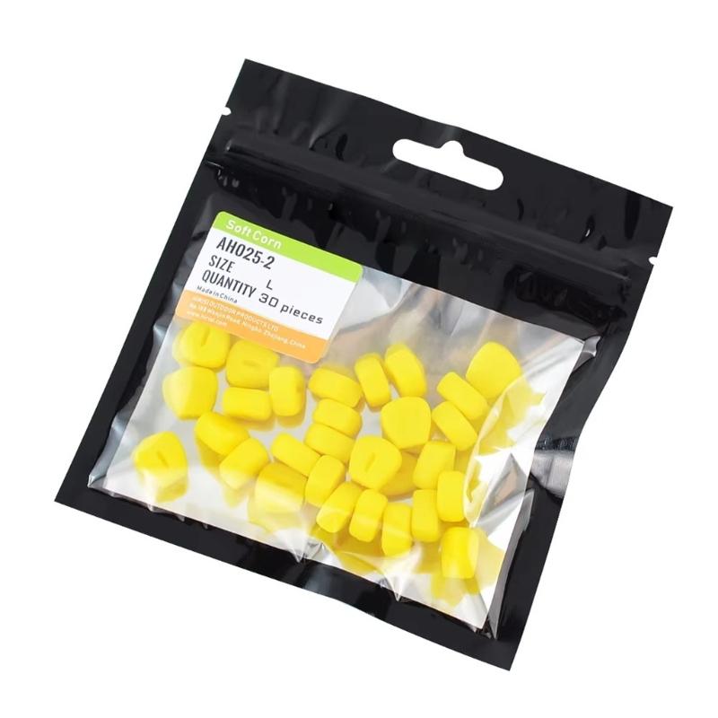 

30pack Plastic Fishing Float Multicolor Option Durability Corn Bobbers For Carps Crucian Freshwaters Fish Angling жёлтый