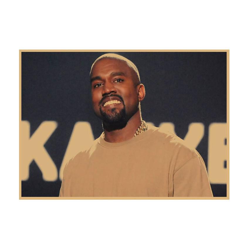 Kanye West Hip Hop Rapper Poster - Decorative Wall Art for Bar or Cafe (661)