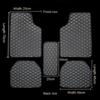 Universale bilgulvmatter PU-skinn Vanntett Autofotpute 5 stk Sett Protector Bilinteriør Teppetilbehør
