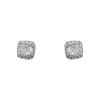 Accessible Luxury Flashing Square Stud Earrings for Women Niche Style Refined Zircon