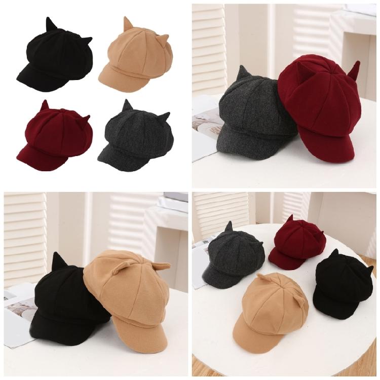 Artist Hat Beret Girls Subculture Painter Hat Windproof for Street Photo Props