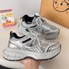 Fashion New Autumn Style Comfortable and Fashionable Sports Shoes Round-toe Lace-up Casual Thick-soled Heightening Mesh Women's Shoes