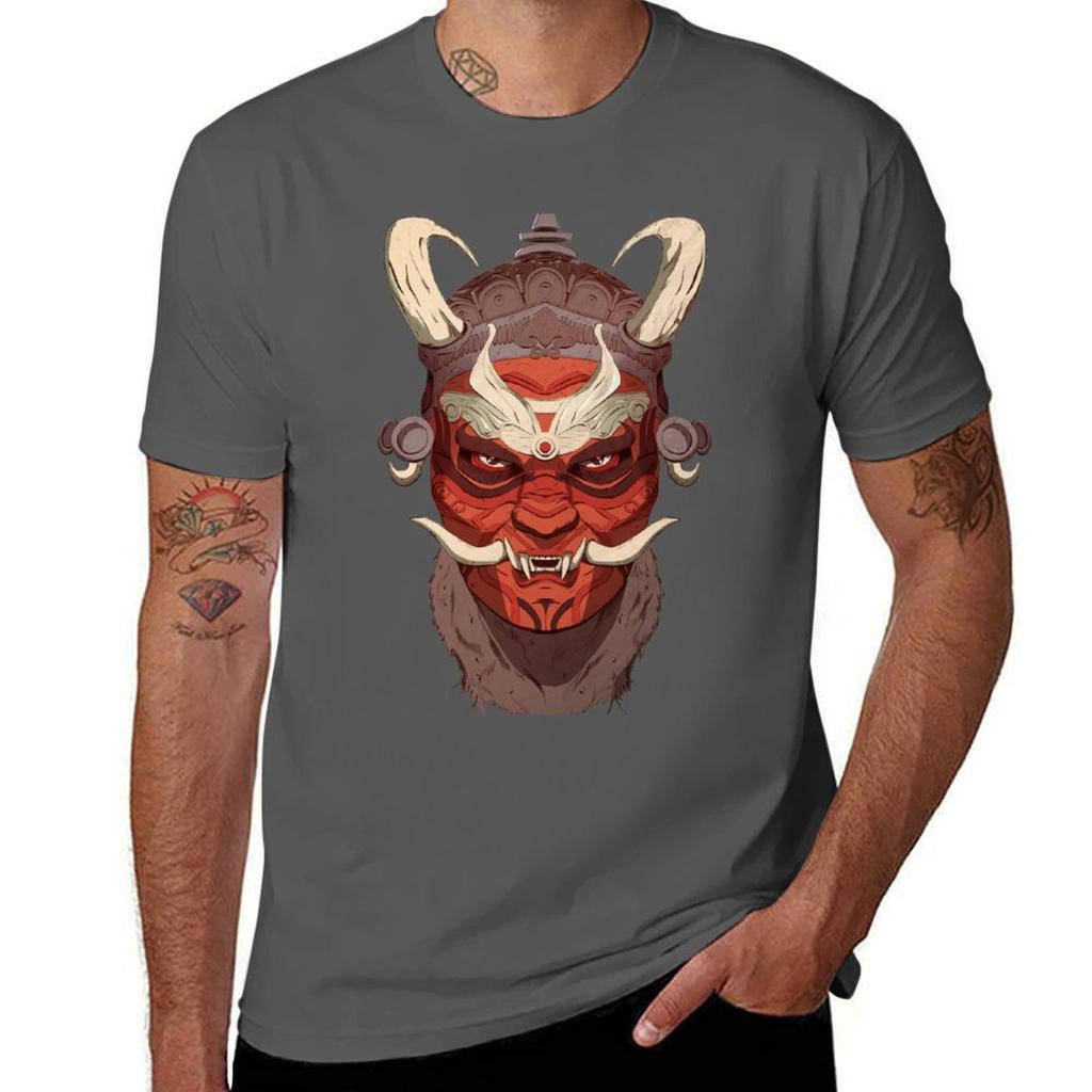 Theyyam Oni And Barong Color Tshirt Casual Graphic Print Tee