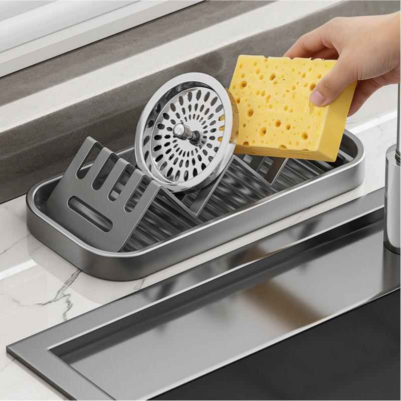 Elegant Stainless Steel Soap Holder with Fast Drainage for Bathroom Neatness