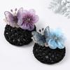 Korean Style Hair Bun Net Butterfly Flower Hair Bun Holder Work Hair Accessory  Hotel Staff Uniform