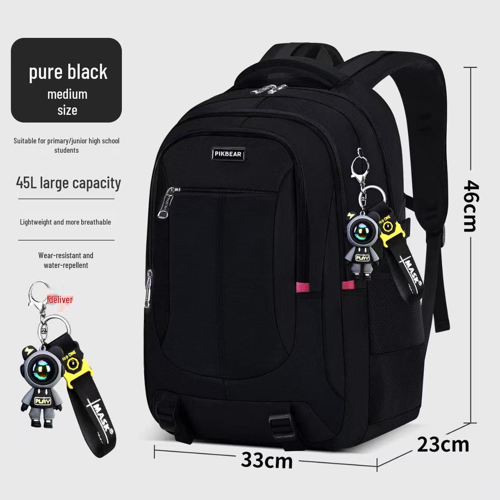 Men's Camouflage Schoolbag: Junior & High School Decompression Backpack with Spine Protection and Large Capacity for Outdoor Leisure.