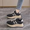 Women's Comfortable Thick Bottom Casual Shoes Spring Summer Autumn Fashionable Breathable Mesh Lined Round Toe Flat Footwear