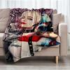 Harley Quinn Theme Printed Blanket - Perfect for Couch, Bed, Travel & Outdoor Use | Machine Washable, Cozy & Durable.