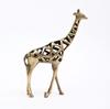 Modern Gold Giraffe Sculpture Handcrafted Aluminum Home Décor