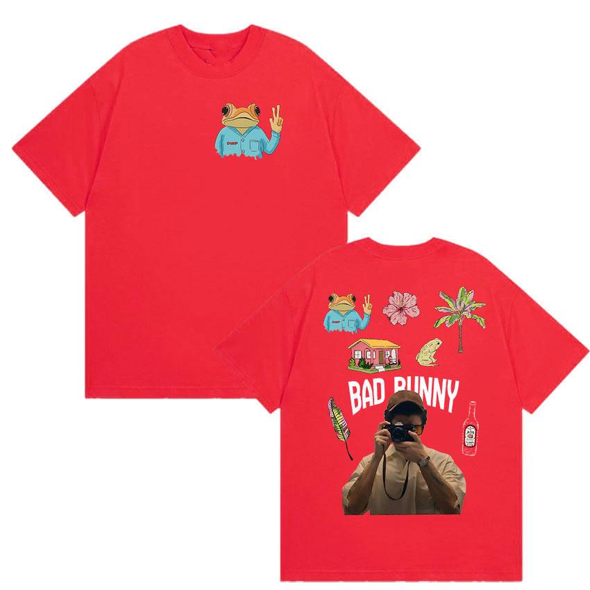 Debi Tirar Mas Fotos Bad Bunny Album Grafik T-Shirts UNISEX Vintage Hohe Qualität Baumwolle YK Top Mode Gemütliche Oversized T-Shirts