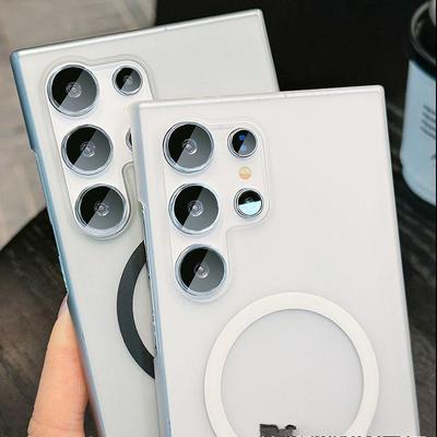 Matt Transparente Hülle Geeignet für Samsung S25 Ultra Magnetische Handyhülle S24plus Wärmeableitende Schutzhülle S23 Trendig