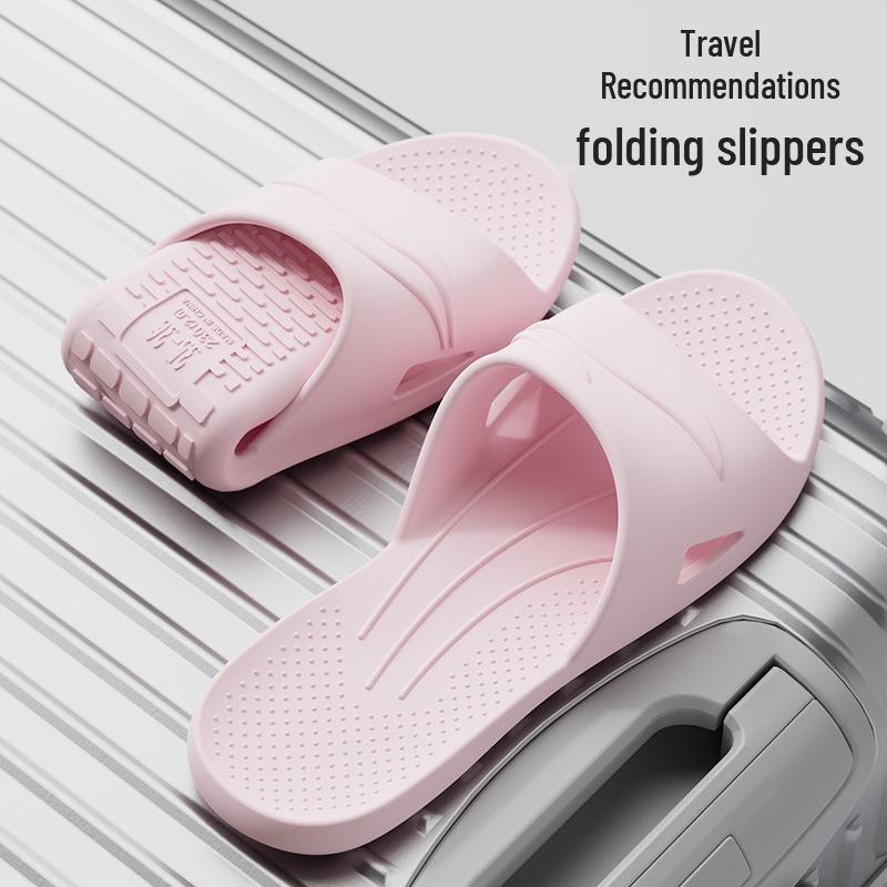 Unisex Portable Folding Non-Slip Travel Slippers for Beach, Bathroom, and Business Trips
