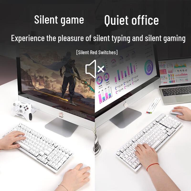 Double Shell M96 Tri-Mode Silent Mechanical Keyboard