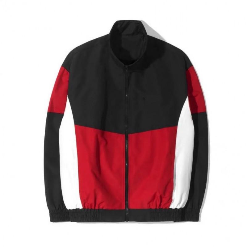 2026 Color Block Stand Collar Mens Sport Casual Jacket Fashion Outerwear
