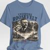 Theodore Roosevelt Portrait Tee | 26th President Vintage Flag Design