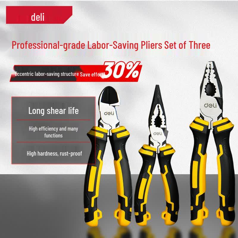 Deli Professional Pliers & Hand Tool Set