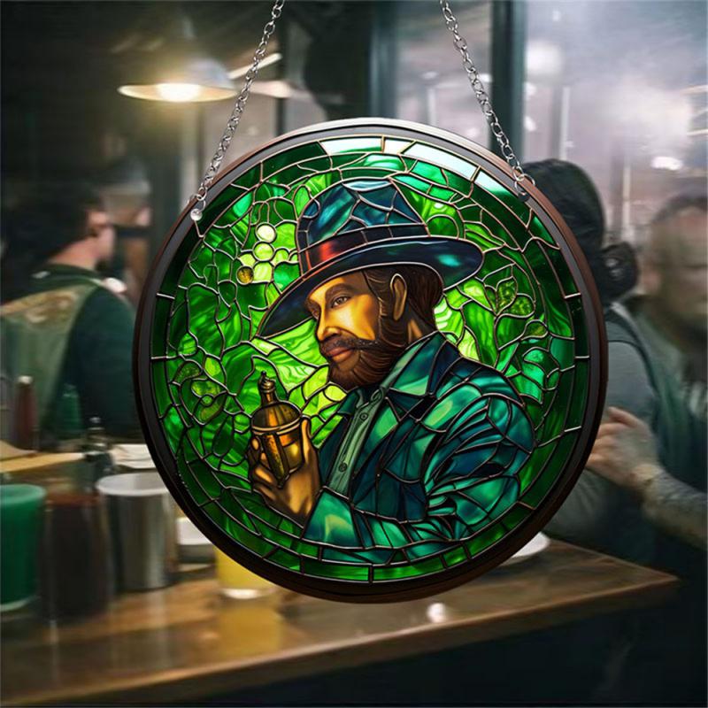 Acrylic Pendant Festive Atmosphere Pendant Beautifully St. Patricks Decoration Green Theme Pendant Lucky Symbol Easy To Hang