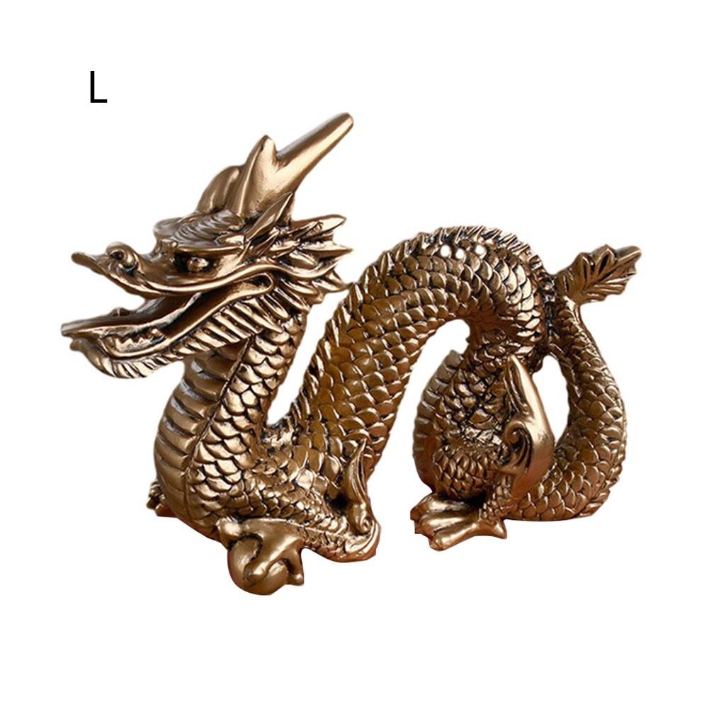 Good Lucky Golden Dragon Chinese For Zodiac Dragon Statue Sculpture Desktop Decora