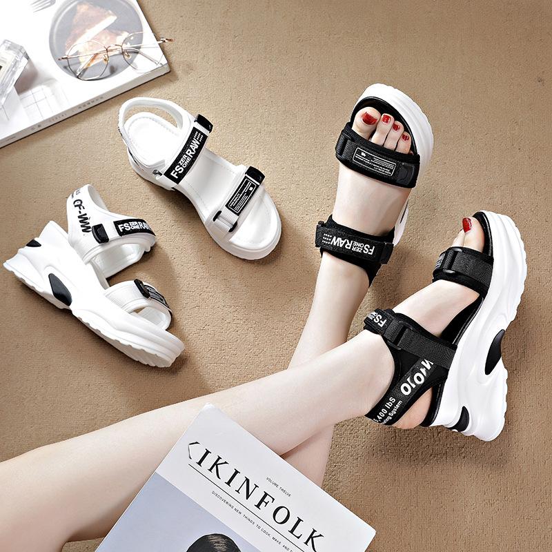 Don't Put On the New Sandals, the Wedge Heel Fish Mouth Is Breathable 8 Cm, and the Versatile Casual Low-top Shoes Are Anti-no Women's Sandals.