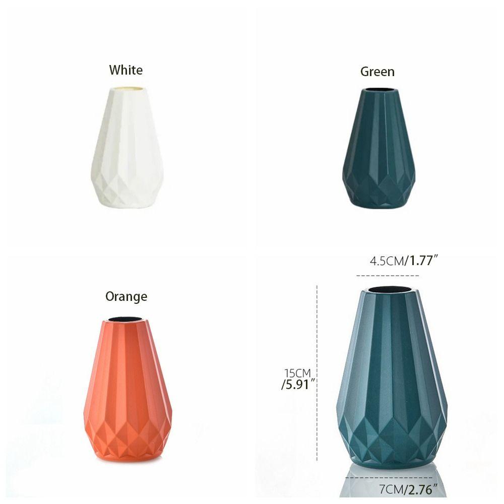 Anti-fall Plastic Flower Vase Nordic Style Vase Ornaments  Flower Arrangement