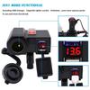 2025 New Motorcycle Fast Temperature Display Dual Usb Voltmeter