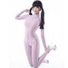 Full Body Cosplay Smooth Shiny Dance Tights Size [LOST-G] Tights, Sheer, See-Through, Sexy, Costume, Pantyhose, (LAVENDER, M)