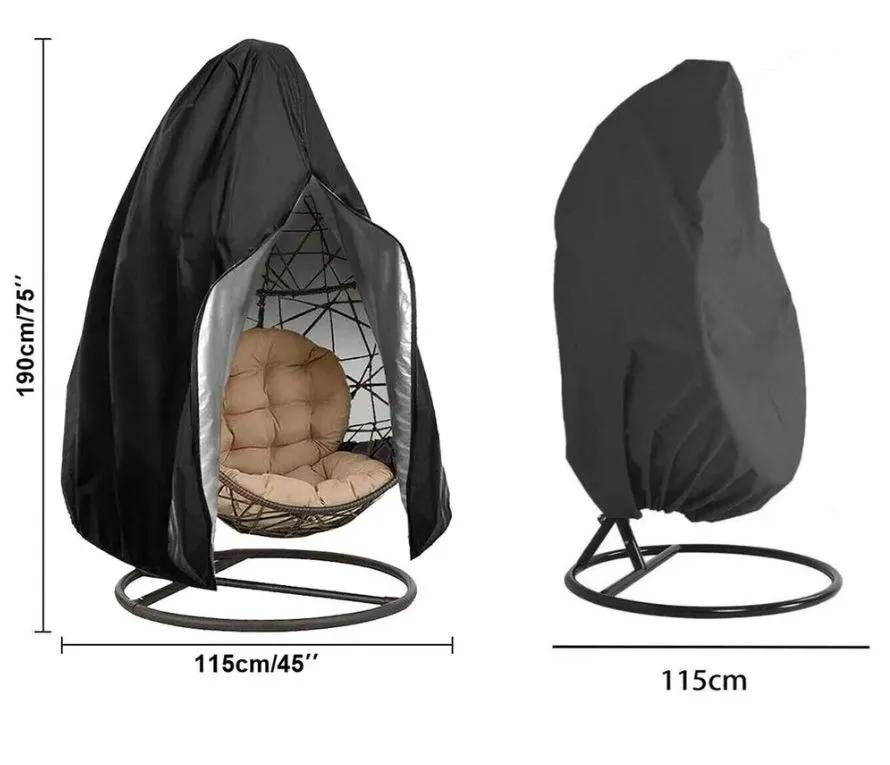 

210D Чехол для садовых качелей 230*200см/115*190см 115*190cm чёрный