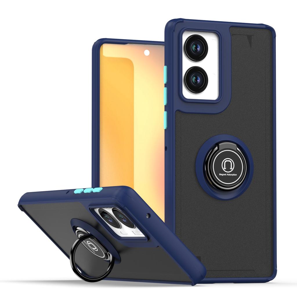 Armor Matte Case For Motorola Moto Edge 5G  Cover Ring Magnetic Holder Stand Shockproof Shell Fundas